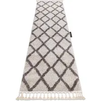 Rugsx Matta, Löpare BERBER TROIK grädde - för kök, korridor och hall 70x300 cm