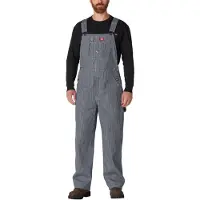 Dickies herr Hickory Striped Bib overaller och overaller arbetsklder Hickory Stripe 34W x 32L US