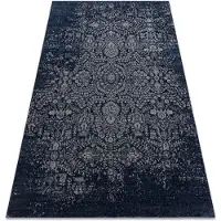 Rugsx Matta Ull JADE 45008/500 prydnad mörkblå / beige OSTA 240x340 cm