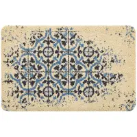 Rugsx Badrumsmatta CERAMIC Lisbonplatter, antislip, mjuk - grå 50x80 cm