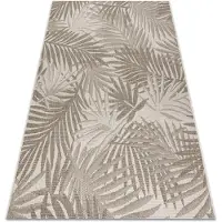 Rugsx MATTA SIZAL FLOORLUX 20504 LÖV champagne / taupe JUNGLE 80x150 cm