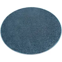 Rugsx Matta, runda INDUS mörkblå 75 vanlig, platt, MELANGE cirkel 170 cm