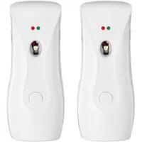 Semoic Automatiska Luftfräschare (2-Pack), Aerosolsprutor, Väggmonterade eller Fristående, Justerbar Timer
