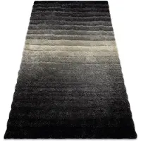 Rugsx Modern matta FLIM 007-B6 lurvig, bälten - structural grå 80x150 cm