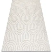 Rugsx Matta SANTO SISAL 0537 geometrisk vit 80x150 cm
