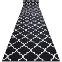 Rugsx Löpare anti-halk TRELLIS 110 cm svart 30350 110x700 cm