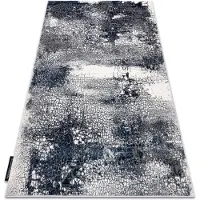 Rugsx Modern DE LUXE matta 528 Abstraktion - structural kräm / mörkblå 120x170 cm