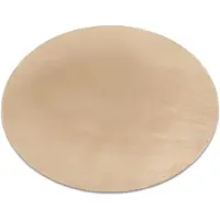 Rugsx Matta BUNNY cirkel macchiato mörk beige IMITATION AV KANINSPEL cirkel 200 cm