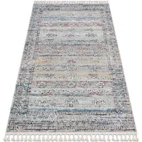 Rugsx Modern matta BELLE BN25A beige / blå Fringe 120x170 cm