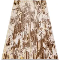 Rugsx Modern MEFE matta B402 Vintage - structural två nivåer av hudna mörk beige 160x220 cm
