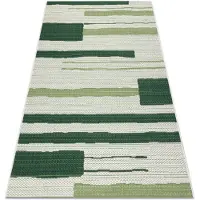 Rugsx Matta COLOR 19676362 SISAL rader beige / grön 120x170 cm