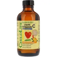 ChildLife Essentials, Flytande Vitamin C, Naturlig Orange, 4 fl oz (118 ml)