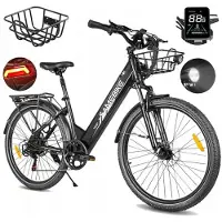 Samebike - RS-A01 Pro - Elcykel - 1000W Motor - 36V 15Ah Batteri - Maxhastighet 35km/h - 90KM Räckvidd - Svart