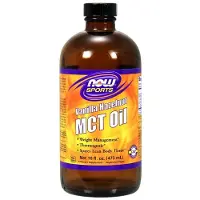 Now , Sport, MCT-olja, Vanilj och hasselnöt, 16 fl oz (473 ml)