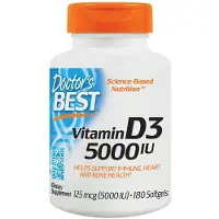 Doctors Best - Vitamin D3 Variationer 5000 IU - 180 softgels