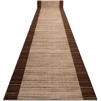Rugsx Löpare anti-halk STREIFEN 110 cm brun 110x180 cm