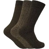 Sock Snob 3 par herrstrumpor med dämpad sula i ullblandning för vandring och kängor