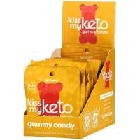 Kiss My Keto , Keto Gummy Bär, Fruktigt, 12 påsar, 0.79 oz (23 g) varje