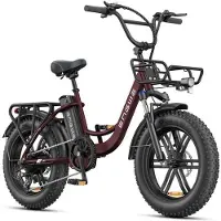 KUKIRIN Elcykel - ENGWE - L20 BOOST - 20 tum - Räckvidd 140 km - Motor 250 W röd