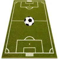 Rugsx Matta MUNDIAL Fotbollsplan, fotboll - grön 140x200 cm