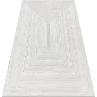Rugsx Matta BALANCE 8788 grädde - Geometrisk, strukturell, glamour 160x220 cm