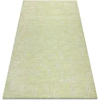 Rugsx Matta SISAL PATIO 3045 löv Flatvävd grön / beige 78x150 cm
