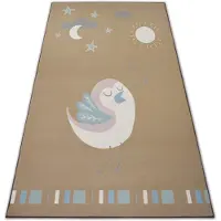 Rugsx Matta för barn LOKO Bird beige anti-slip 160x220 cm