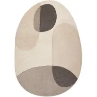 Rugsx Matta FUSION 5706 kräm / beige Shape - Geometrisk, modern, abstrakt, oregelbunden 160x220 cm