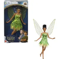 Mattel Disney Peter Pan & Wendy Leksaker, Tinkerbell Docka med Klänning och Vingar