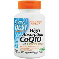 Doctors Best , Högt Absorption CoQ10, 100 mg, 60 Veggie Caps