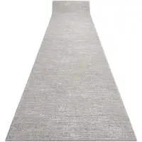 Rugsx Modern Löpare TULS 51248 strukturell, fringe grå 60 cm 60x390 cm