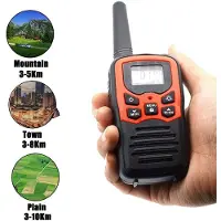 Tlily 6St Handhållen Walkie Talkie Radio 22 Kanaler Set 10 Uhf 400-470 Mhz Dual Band Long Range Communication Transceiver