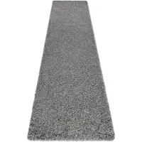 Rugsx Matta, Löpare SOFFI shaggy 5cm grå - för kök, korridor och hall 80x250 cm