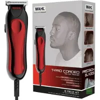 Wahl T-Pro med sladd för män Hårtrimmer Clipper Kit T-bladsdetaljer med 3 kammar