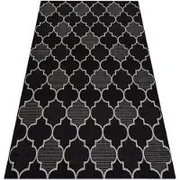 Rugsx MATTA SIZAL FLOORLUX 20607 Marockansk spaljé svart / silver 80x150 cm