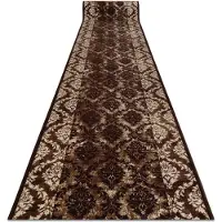 Rugsx Löpare anti-halk ROMANCE 80 cm brun 80x130 cm