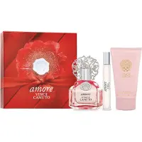 Vince Camuto Amore 3 PC-presentset fr kvinnor Floriental Fruity Scent Stocking Stuffer Julklapp till henne Eau de Parfum 3,4 Fl Oz + 0,34 Fl Oz