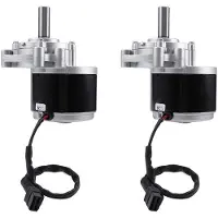 Wella 2X 250W 24V 75Rpm LåGhastighetsborstmotor, 44mm Längre Axel, Axeldiameter 17mm, Rullstol Begagnad -Växelborstad Motor