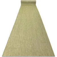 Rugsx Löpare SISAL SION, Melange Platt vävd grön 120cm 120x490 cm