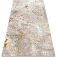 Rugsx BLISS Z197AZ147 matta mörk beige / guld - Marmor, modern, strukturell 120x170 cm