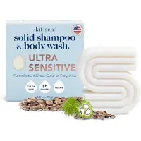Kitsch , Solid Shampoo and Body Wash Bar, Ultra Sensitive, 3.2 oz (91 g)