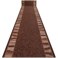 Rugsx Löpare anti-halk LINEA gum brun 67cm 67x500 cm