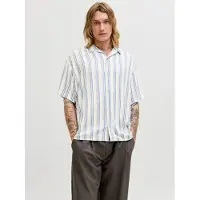 Jack & Jones Skjorta 'JJEJeff' safir / ljusblå / naturvit