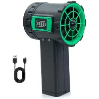 Melitt 650W Kraftfull Fläkt 240 /H Borstlös Motor Luftblås Batterinivåindikator Snöröjning Utomhusblås Grön