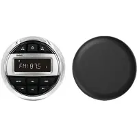 Melitt För Marine Radio Cover Soft Silikon Protector FM Boat Radio MP3-Spelare Vattentät för UTV ATV SPA RZR