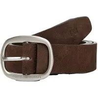 Tommy Hilfiger Oval Buckle Debossed Suede Belt