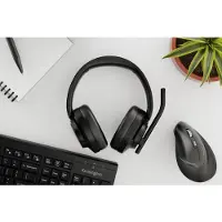 Kensington C3550 EQ - Headset - fullstorlek - Bluetooth - trådlös - aktiv brusradering - ljudisolerande - svart