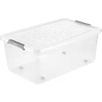 Keeeper förvaringsbox leo 37 liter transparent PP 590 x 380 x 240 mm