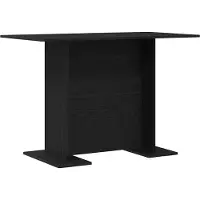 vidaXL Matbord Svart ek 110 x 60 x 75 cm Konstruerat trä