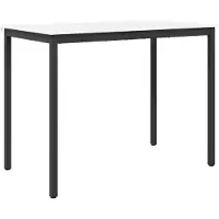 vidaXL Barbord Vit 140 x 80 x 105 cm Massiv furu